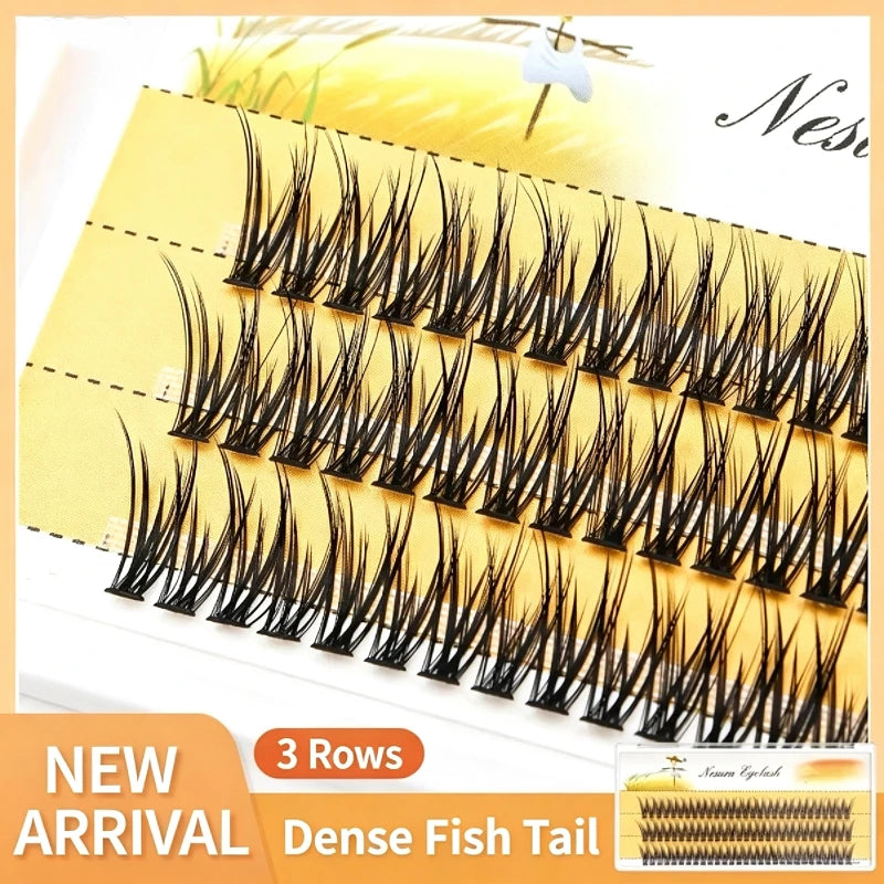 Grafting World Euramerican Soft Curly Natural A Type Fairy Slender WithDense And Thick Fish Tail False Eyelashes